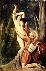 Theodore Chasseriau Apollo and Daphne painting
